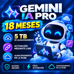 Gemini ia Pro – 18 Meses + 5 Tb De Almacenamiento