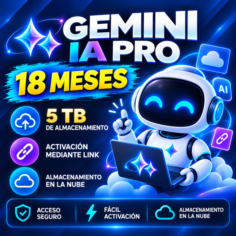 Gemini ia Pro – 18 Meses + 5 Tb De Almacenamiento